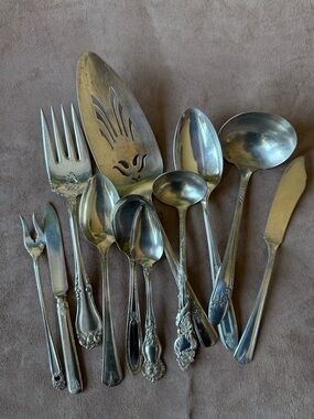 Vintage Silver-Plate Serving 11 Pieces